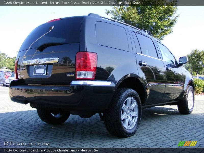 Brilliant Black Crystal Pearl / Dark Slate Gray/Light Slate Gray 2008 Chrysler Aspen Limited