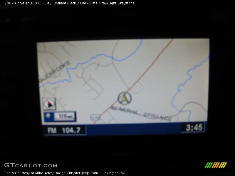 Brilliant Black / Dark Slate Gray/Light Graystone 2007 Chrysler 300 C HEMI