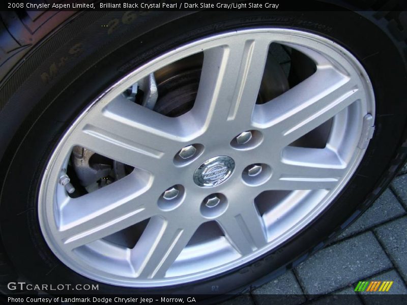 Brilliant Black Crystal Pearl / Dark Slate Gray/Light Slate Gray 2008 Chrysler Aspen Limited