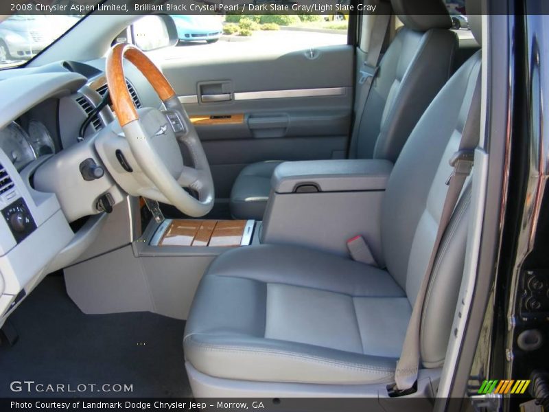 Brilliant Black Crystal Pearl / Dark Slate Gray/Light Slate Gray 2008 Chrysler Aspen Limited