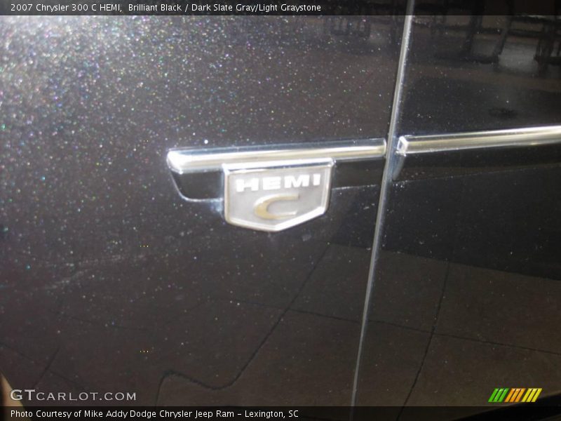 Brilliant Black / Dark Slate Gray/Light Graystone 2007 Chrysler 300 C HEMI