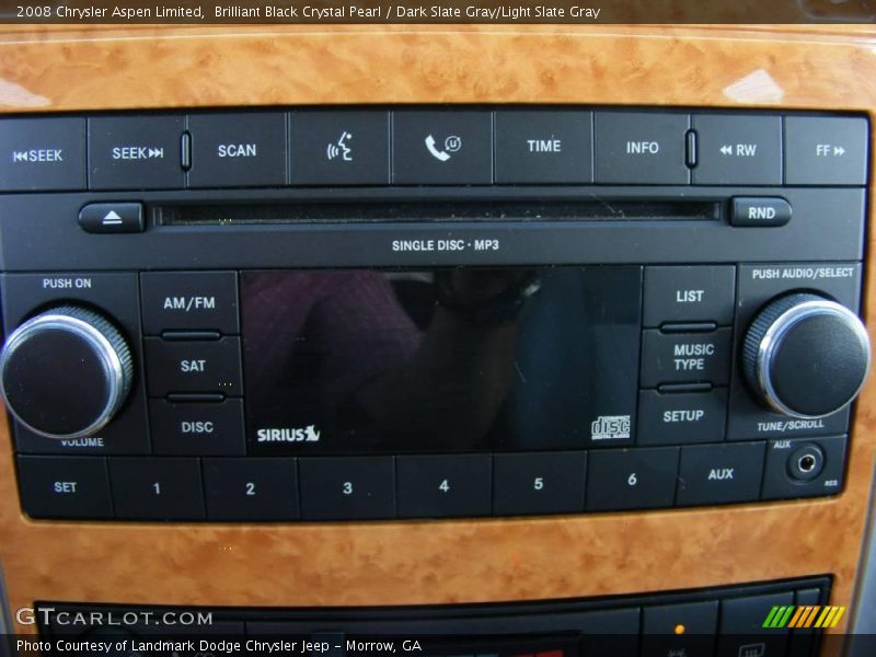 Brilliant Black Crystal Pearl / Dark Slate Gray/Light Slate Gray 2008 Chrysler Aspen Limited