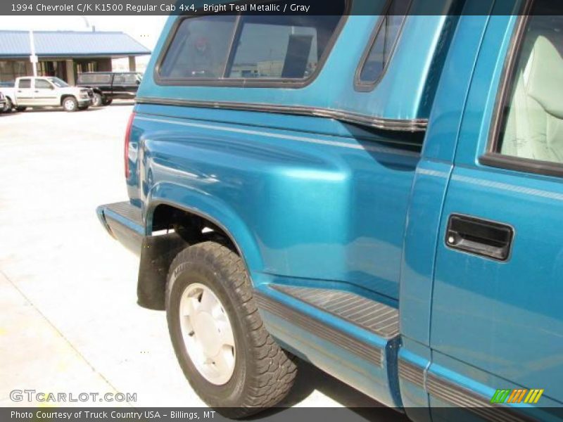 Bright Teal Metallic / Gray 1994 Chevrolet C/K K1500 Regular Cab 4x4
