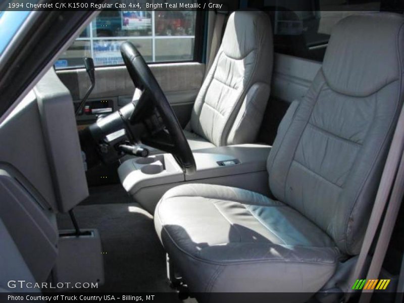 Bright Teal Metallic / Gray 1994 Chevrolet C/K K1500 Regular Cab 4x4