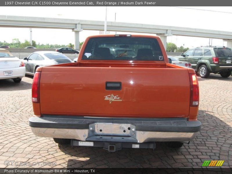 Red Orange / Medium Dark Pewter 1997 Chevrolet C/K C1500 Cheyenne Extended Cab