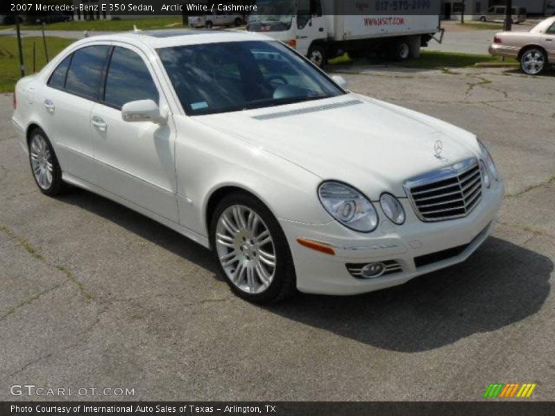 Arctic White / Cashmere 2007 Mercedes-Benz E 350 Sedan