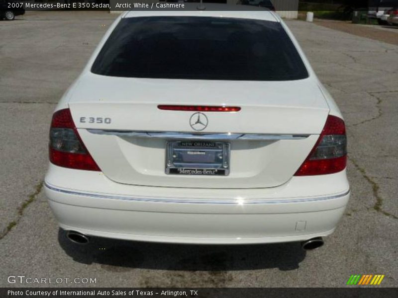 Arctic White / Cashmere 2007 Mercedes-Benz E 350 Sedan