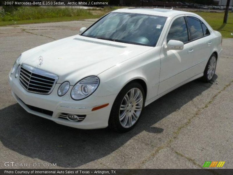 Arctic White / Cashmere 2007 Mercedes-Benz E 350 Sedan
