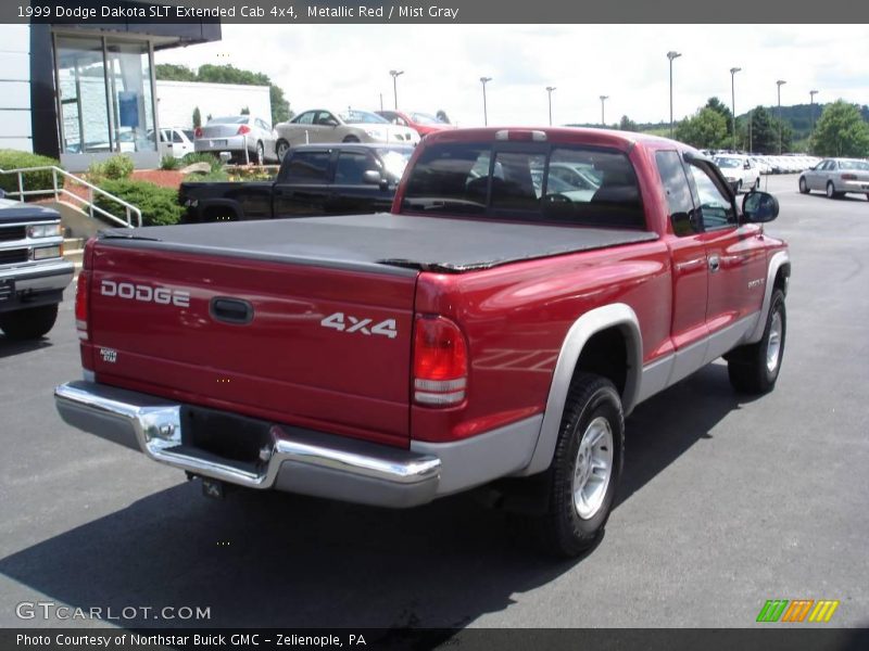 Metallic Red / Mist Gray 1999 Dodge Dakota SLT Extended Cab 4x4