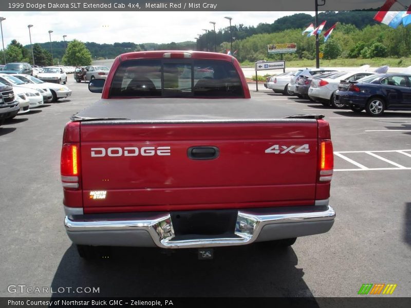 Metallic Red / Mist Gray 1999 Dodge Dakota SLT Extended Cab 4x4