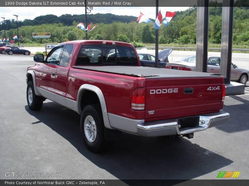 Metallic Red / Mist Gray 1999 Dodge Dakota SLT Extended Cab 4x4