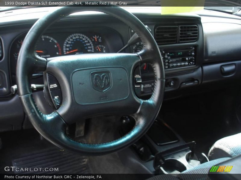 Metallic Red / Mist Gray 1999 Dodge Dakota SLT Extended Cab 4x4