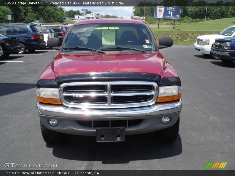 Metallic Red / Mist Gray 1999 Dodge Dakota SLT Extended Cab 4x4