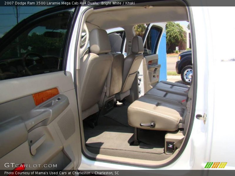 Bright White / Khaki 2007 Dodge Ram 3500 Laramie Mega Cab 4x4 Dually