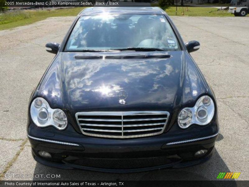 Black / Black 2005 Mercedes-Benz C 230 Kompressor Sedan
