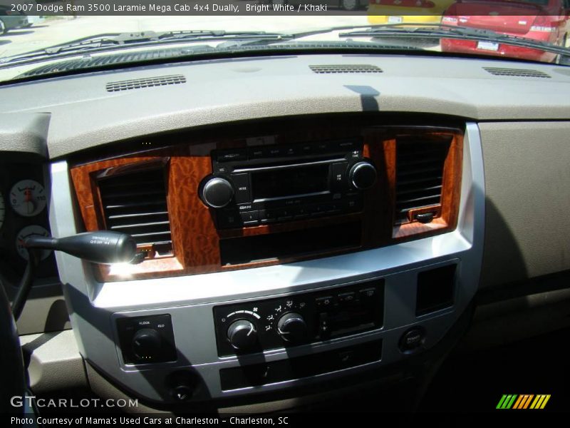 Bright White / Khaki 2007 Dodge Ram 3500 Laramie Mega Cab 4x4 Dually