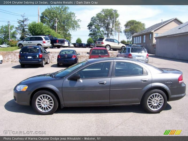 Graphite Metallic / Dark Slate Gray 2004 Chrysler Sebring LX Sedan