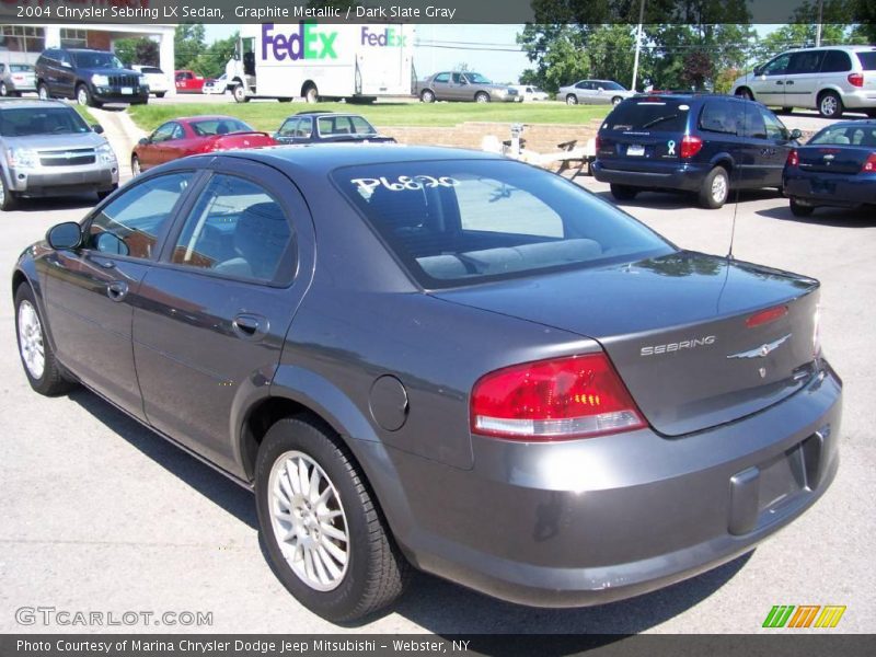 Graphite Metallic / Dark Slate Gray 2004 Chrysler Sebring LX Sedan