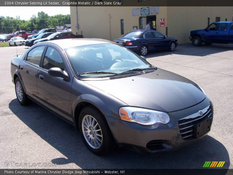 Graphite Metallic / Dark Slate Gray 2004 Chrysler Sebring LX Sedan