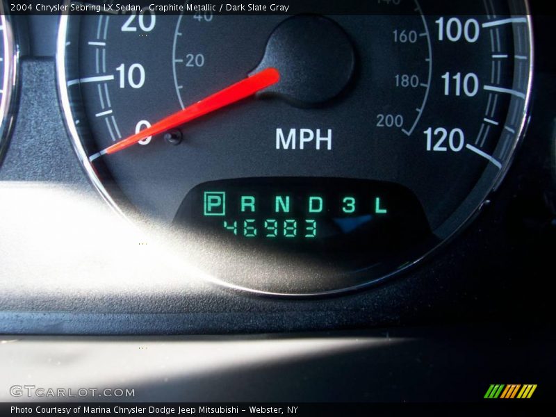 Graphite Metallic / Dark Slate Gray 2004 Chrysler Sebring LX Sedan