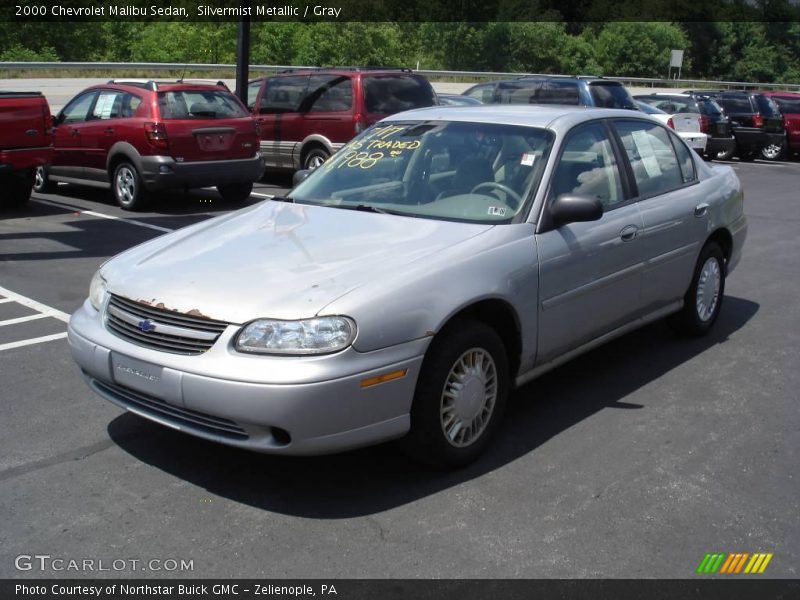 Silvermist Metallic / Gray 2000 Chevrolet Malibu Sedan