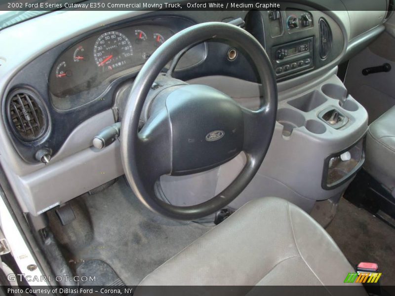 Oxford White / Medium Graphite 2002 Ford E Series Cutaway E350 Commercial Moving Truck