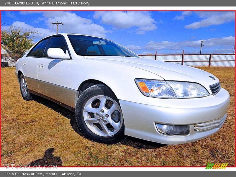 White Diamond Pearl / Ivory 2001 Lexus ES 300