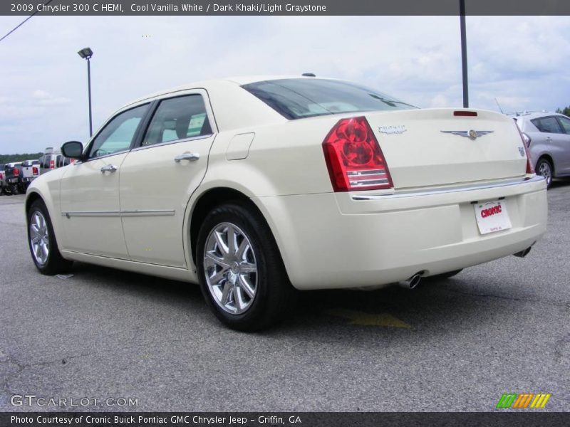 Cool Vanilla White / Dark Khaki/Light Graystone 2009 Chrysler 300 C HEMI