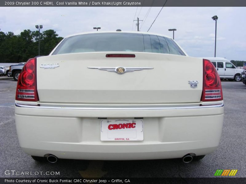 Cool Vanilla White / Dark Khaki/Light Graystone 2009 Chrysler 300 C HEMI