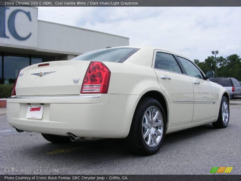 Cool Vanilla White / Dark Khaki/Light Graystone 2009 Chrysler 300 C HEMI