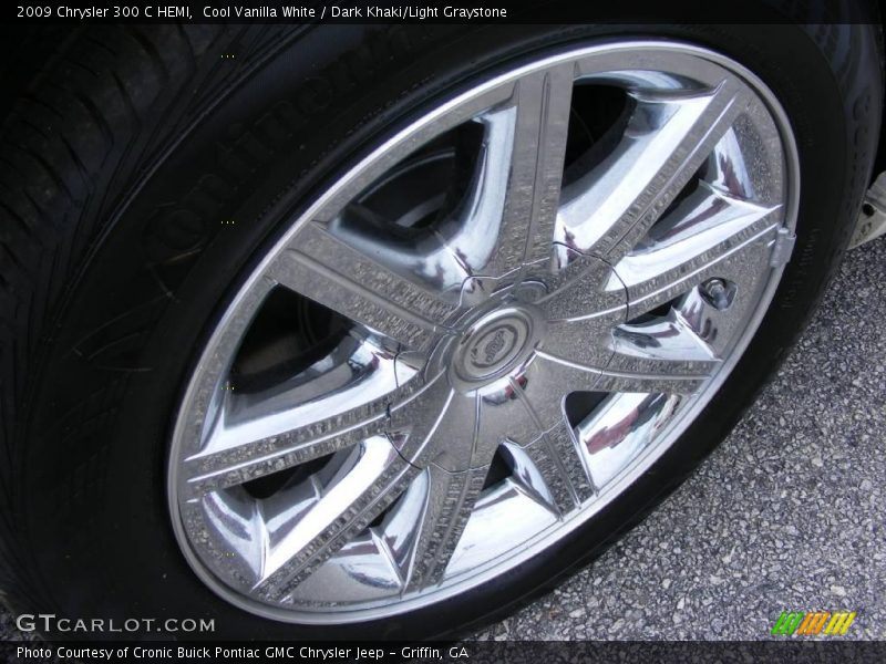 Cool Vanilla White / Dark Khaki/Light Graystone 2009 Chrysler 300 C HEMI