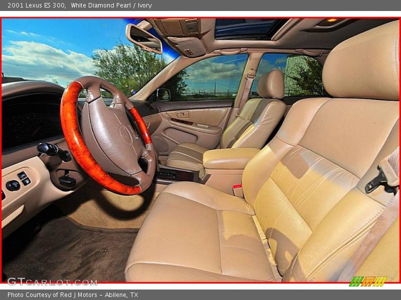 White Diamond Pearl / Ivory 2001 Lexus ES 300