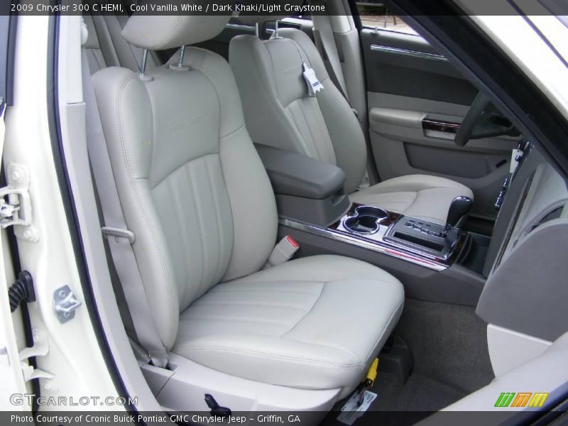Cool Vanilla White / Dark Khaki/Light Graystone 2009 Chrysler 300 C HEMI