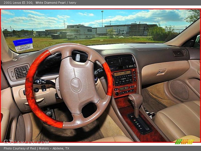 White Diamond Pearl / Ivory 2001 Lexus ES 300