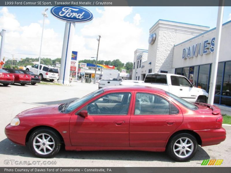 Toreador Red Metallic / Graystone 1999 Ford Contour SE Sport