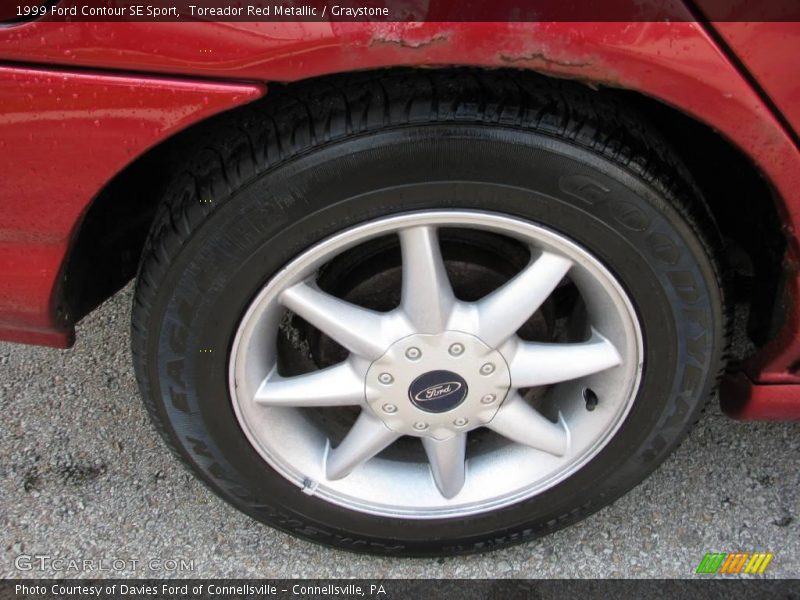 Toreador Red Metallic / Graystone 1999 Ford Contour SE Sport