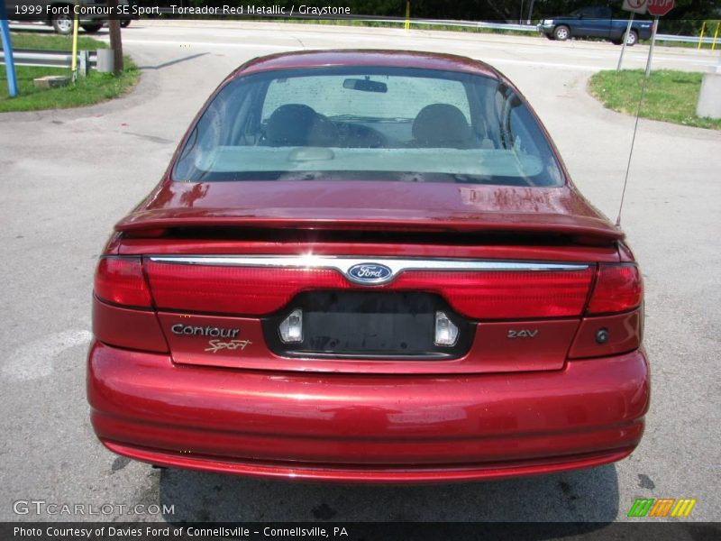 Toreador Red Metallic / Graystone 1999 Ford Contour SE Sport