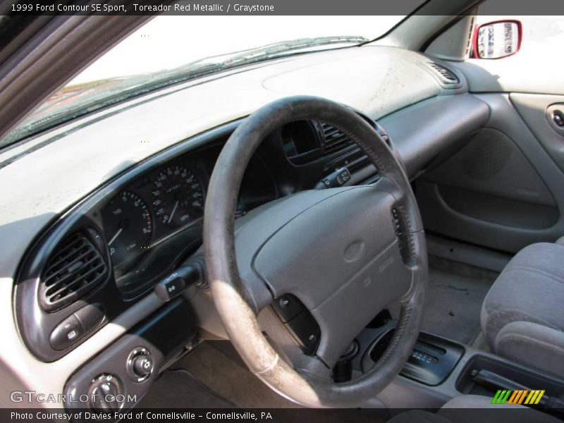 Toreador Red Metallic / Graystone 1999 Ford Contour SE Sport