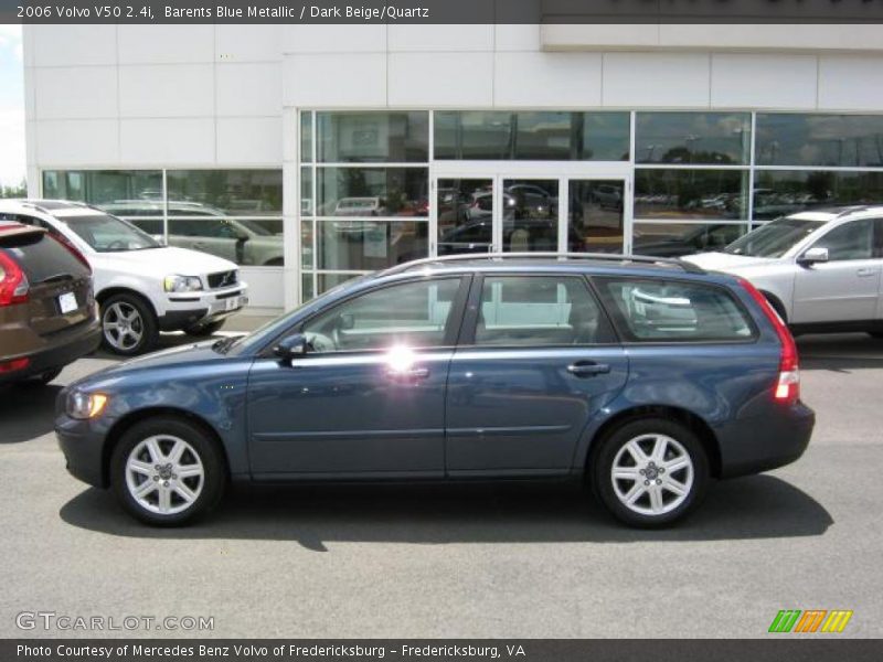 Barents Blue Metallic / Dark Beige/Quartz 2006 Volvo V50 2.4i