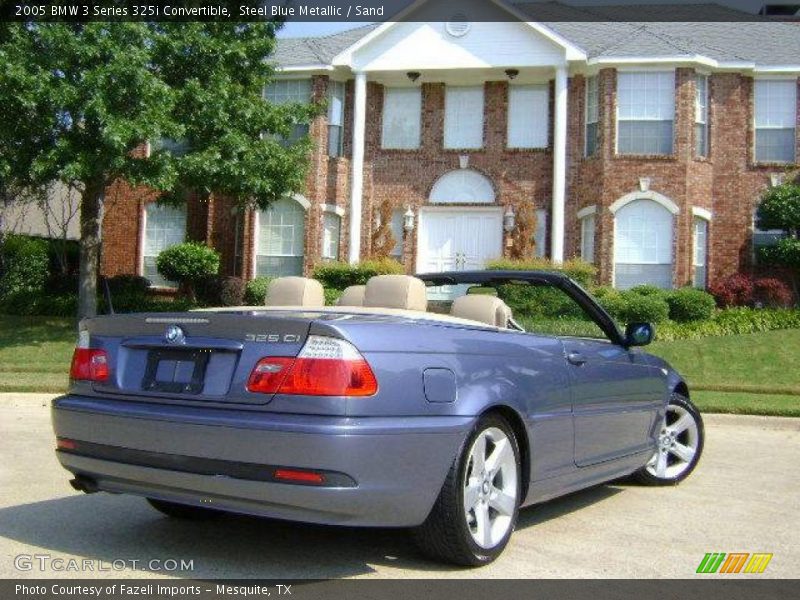 Steel Blue Metallic / Sand 2005 BMW 3 Series 325i Convertible