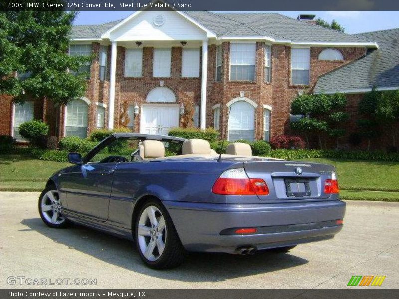 Steel Blue Metallic / Sand 2005 BMW 3 Series 325i Convertible