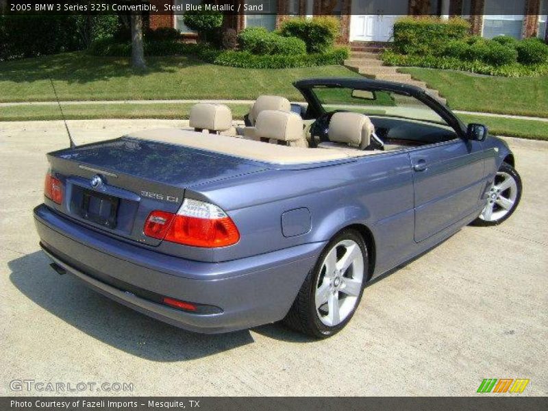 Steel Blue Metallic / Sand 2005 BMW 3 Series 325i Convertible