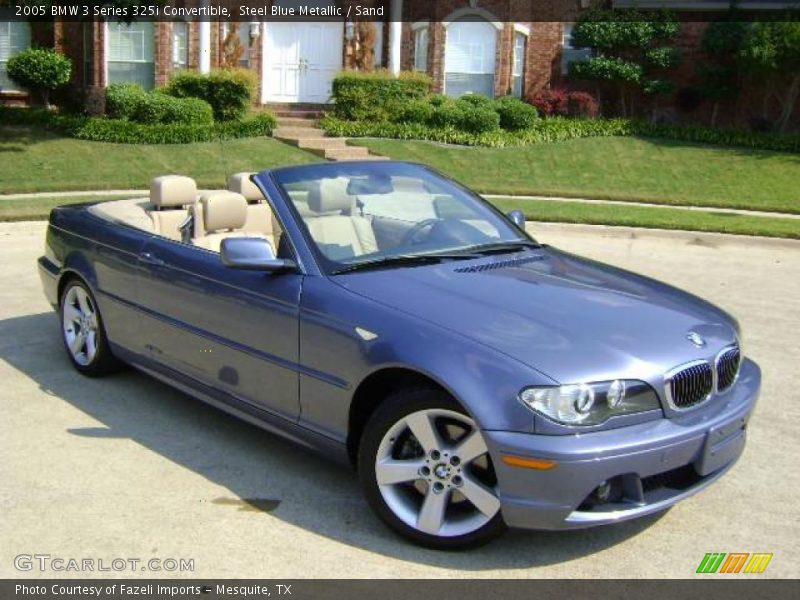 Steel Blue Metallic / Sand 2005 BMW 3 Series 325i Convertible