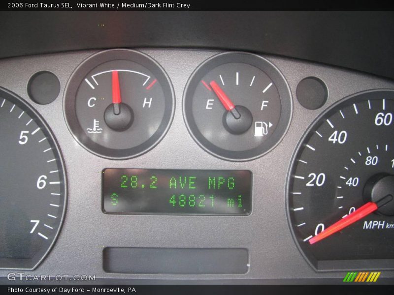 Vibrant White / Medium/Dark Flint Grey 2006 Ford Taurus SEL
