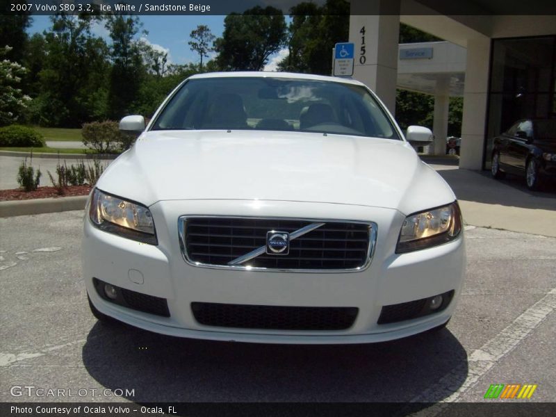 Ice White / Sandstone Beige 2007 Volvo S80 3.2