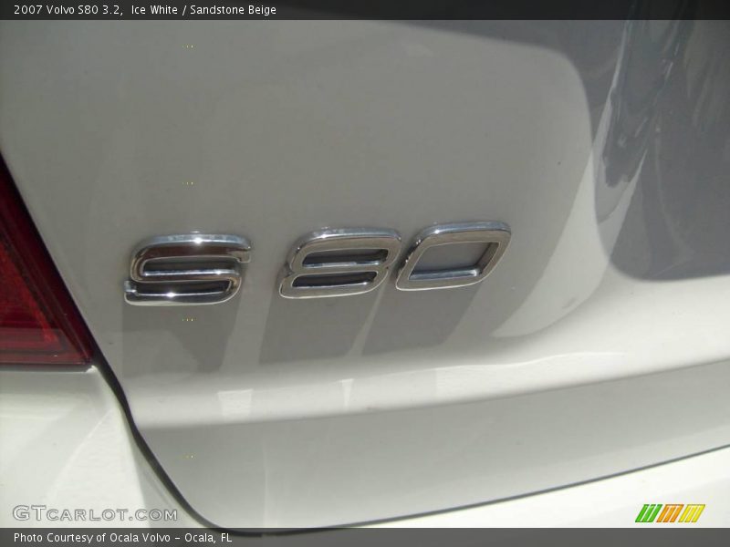 Ice White / Sandstone Beige 2007 Volvo S80 3.2
