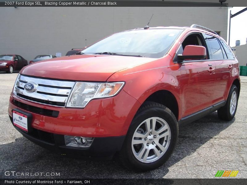 Blazing Copper Metallic / Charcoal Black 2007 Ford Edge SEL