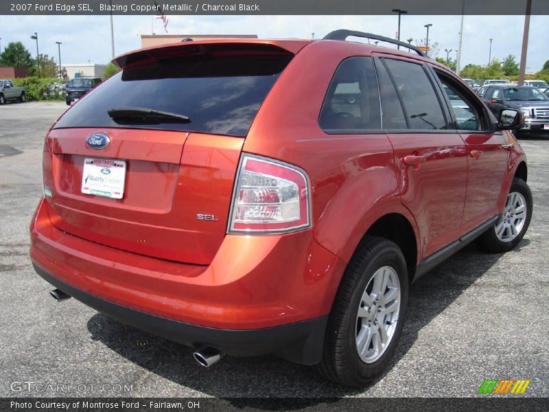 Blazing Copper Metallic / Charcoal Black 2007 Ford Edge SEL