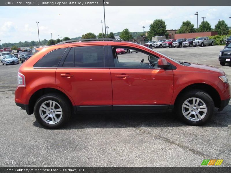 Blazing Copper Metallic / Charcoal Black 2007 Ford Edge SEL