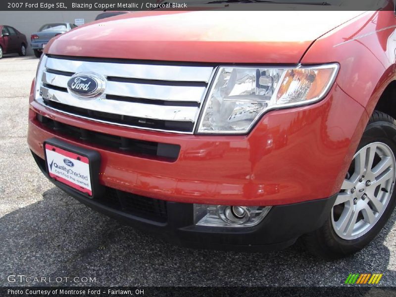 Blazing Copper Metallic / Charcoal Black 2007 Ford Edge SEL